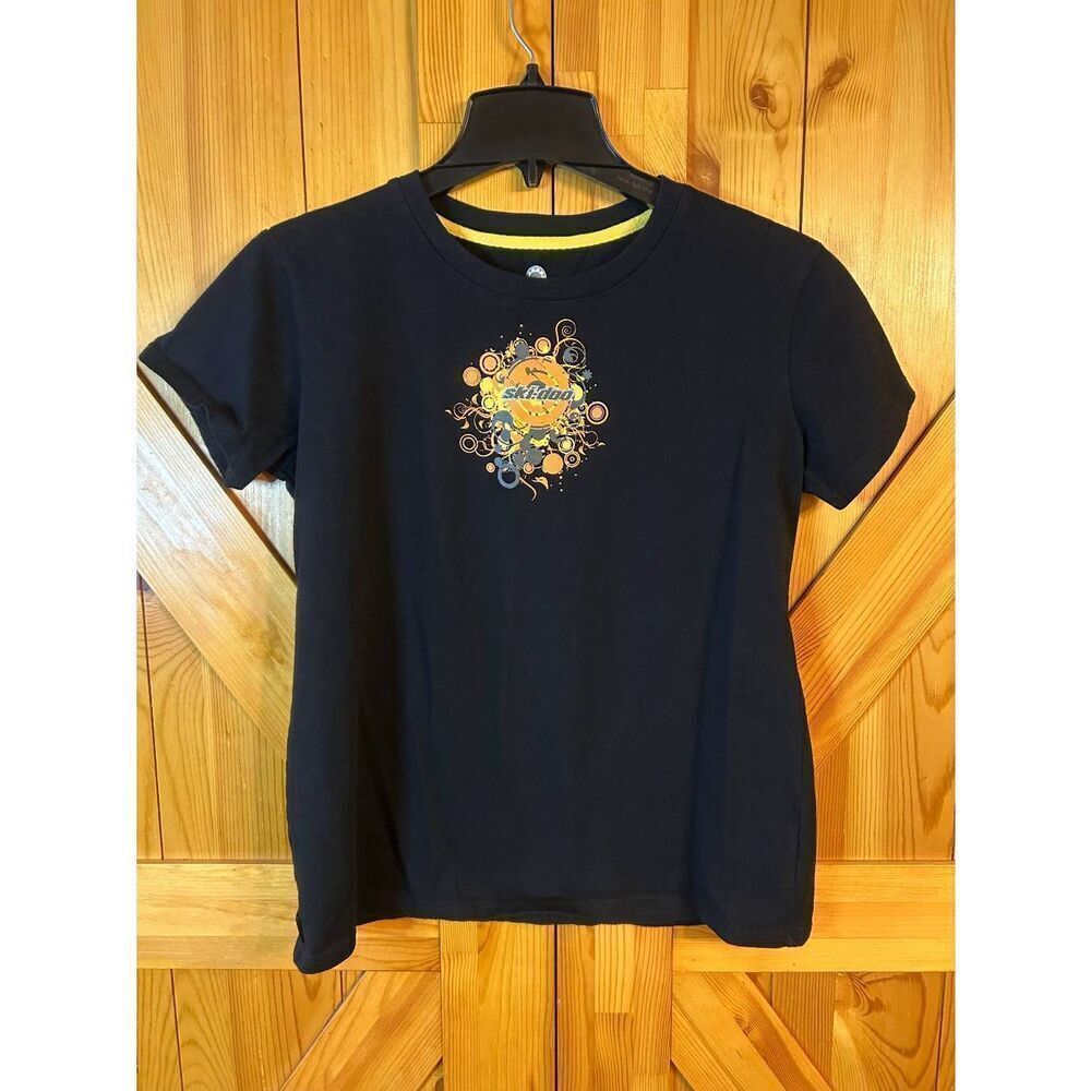 Ski-Doo BRP Black Short Sleeve T Shirt Size Juniors Large (8925)